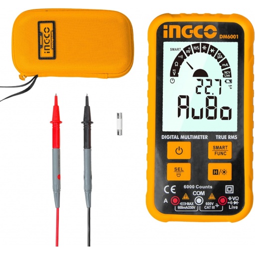 TESTER MULTIMETRO DIGITAL INGCO 600V