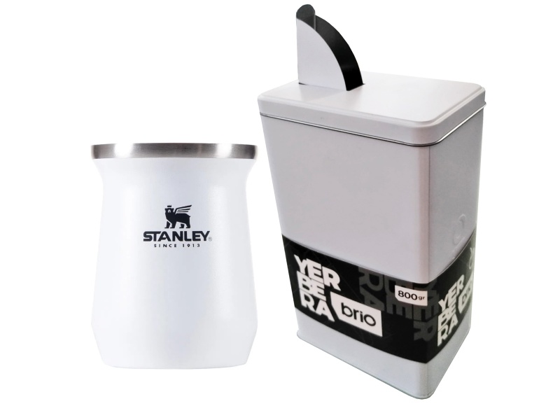 MATE STANLEY ACERO INOXIDABLE ORIGINAL + MASAJEADOR USB PILA